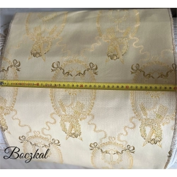 Tkanina stylowa Secesja Złota Medalion